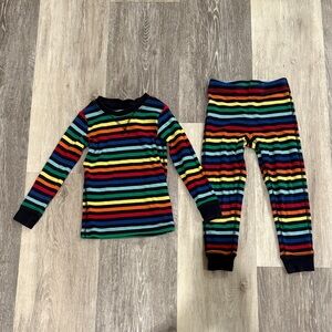 Primary Kids - Rainbow Striped Toddler Kids Pajamas size 2-3